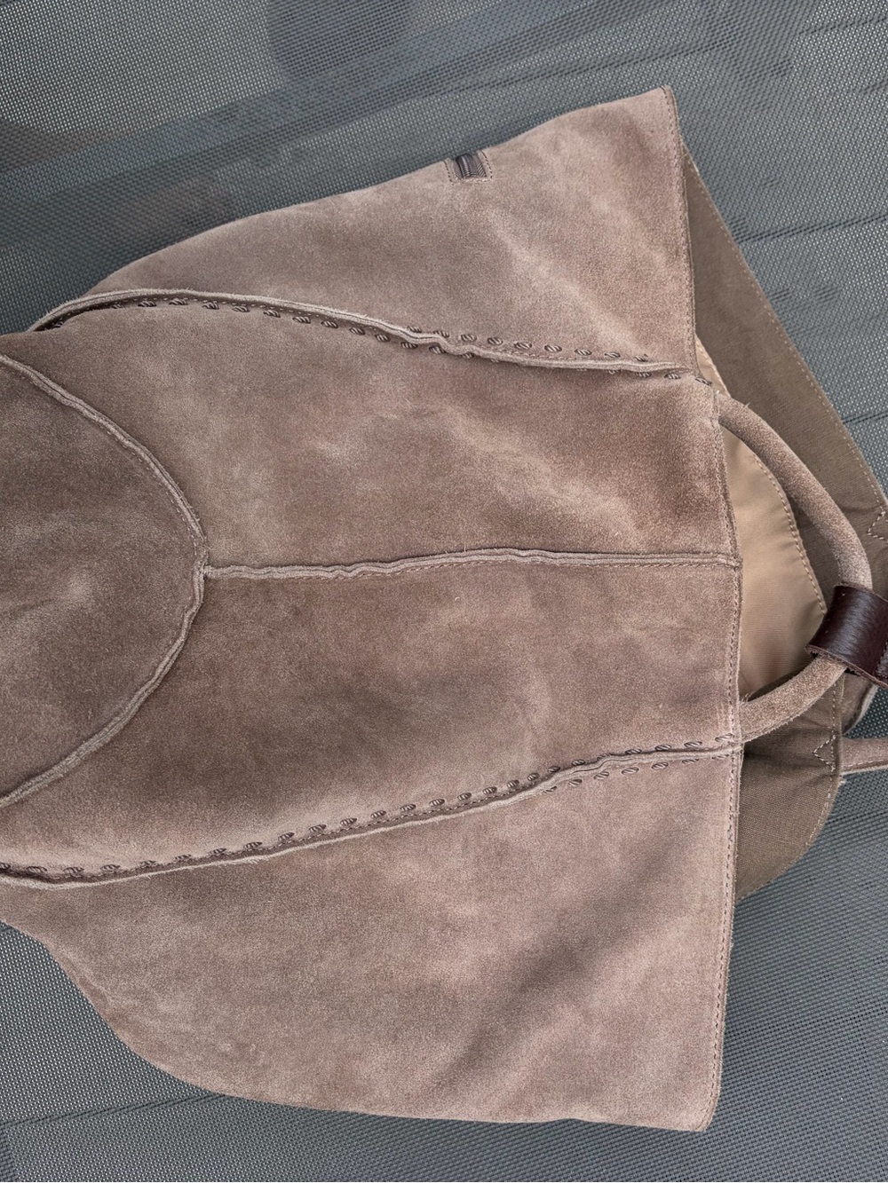 The Sak Los Feliz Large Tote in Taupe - Picture 7 of 8